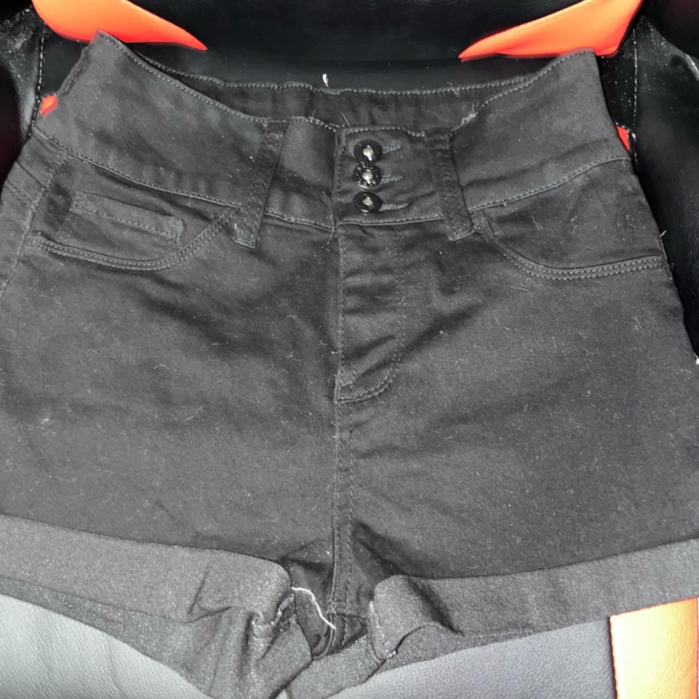 Black blue savvy shorts